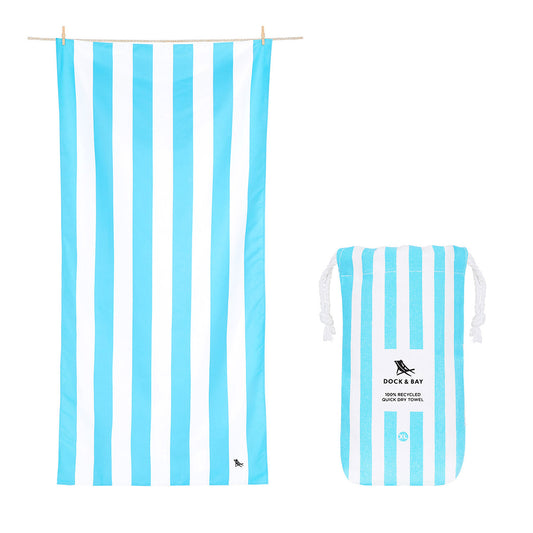 Beach Towel Cabana Light Collection XL Tulum Blue