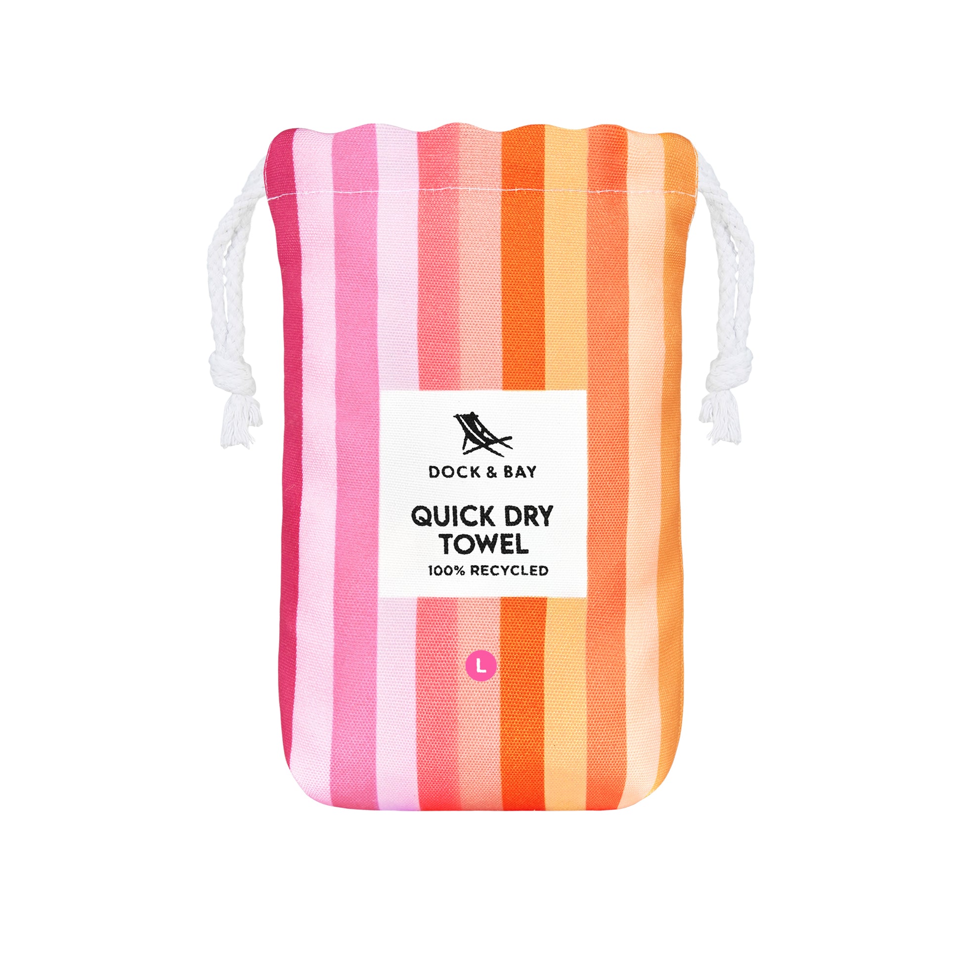 Dock & Bay Beach Towel Summer Collection L Miami Sorbet 100% Recycled 100% Recycled