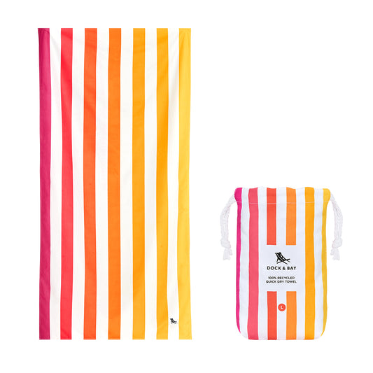 Beach Towel Summer Collection L Peach Sunrise