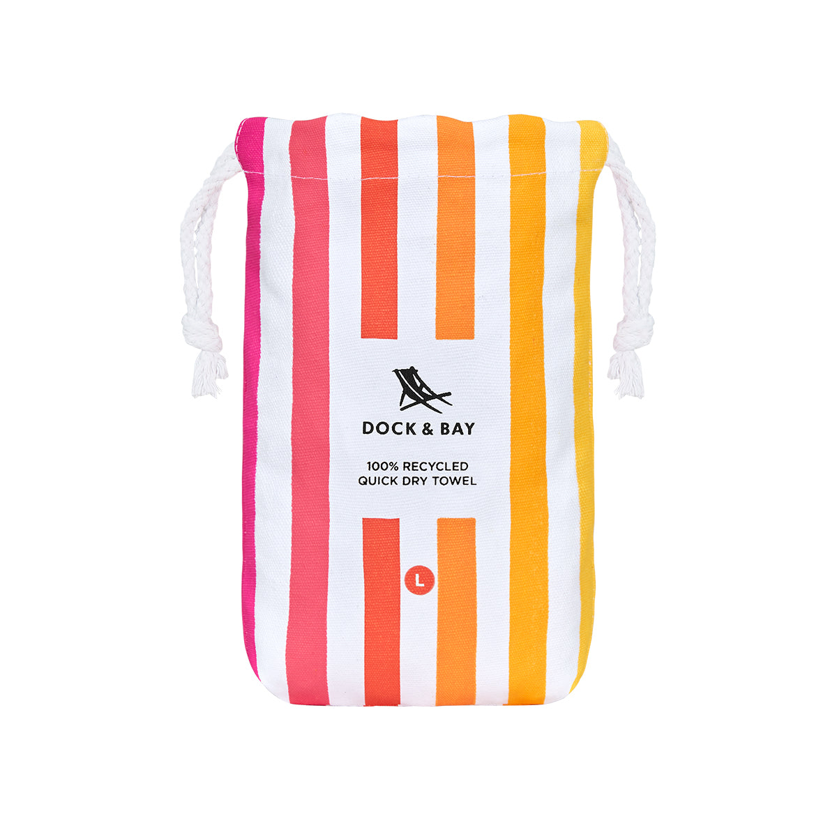 Dock & Bay Beach Towel Summer Collection L Peach Sunrise 100% Recycled 100% Recycled