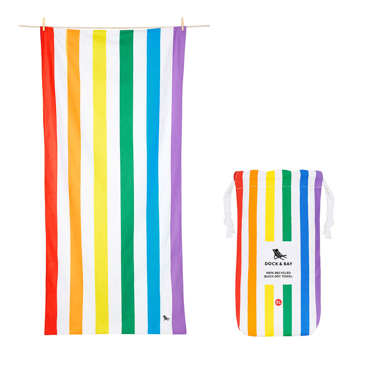 Beach Towel Summer Collection XL Rainbow Skies