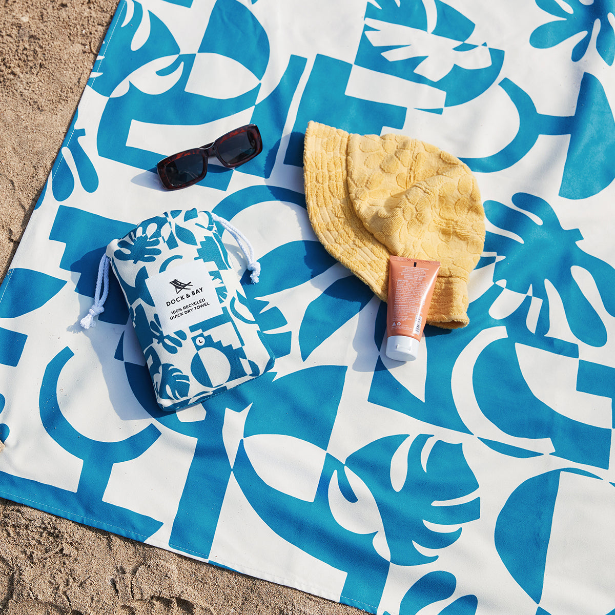 Beach Towel Tropics Collection L Marine Dream