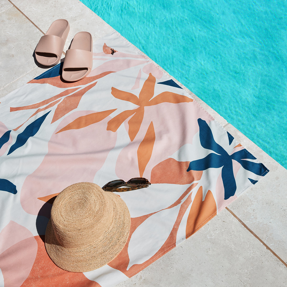 Beach Towel Tropics Collection L Terracotta Tropics