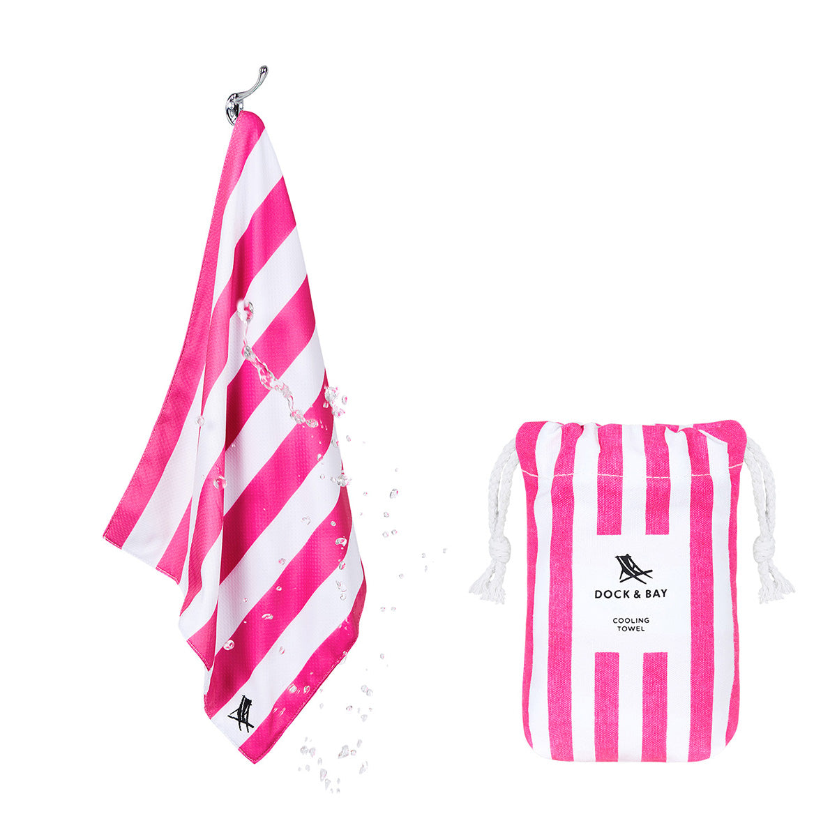 Cooling Towel Cabana Collection Phi Phi Pink