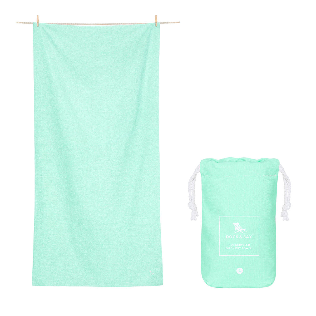 Fitness Towel Essential Collection L Rainforest Green