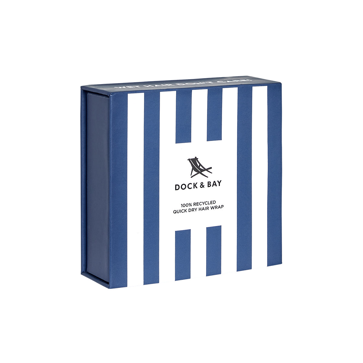 Dock & Bay Hair Wrap Cabana Collection Whitsunday Blue 100% Recycled 100% Recycled