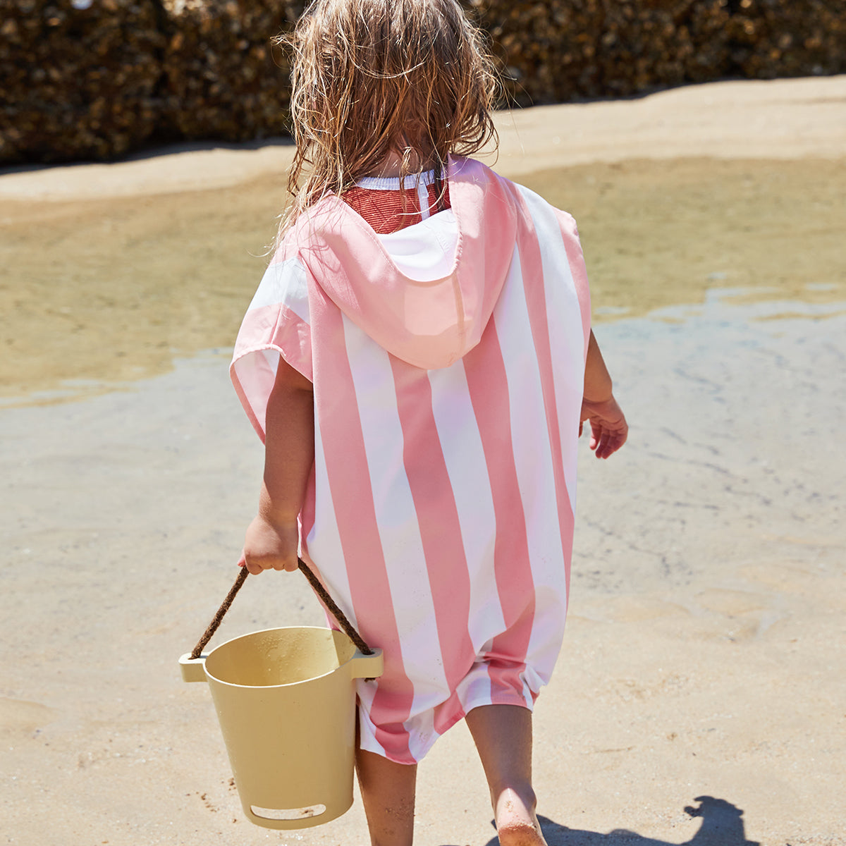 Poncho Kids Cabana Collection Malibu Pink