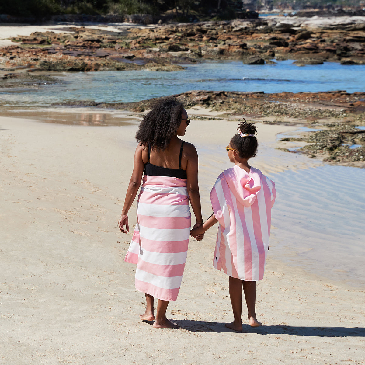 Poncho Kids Cabana Collection Malibu Pink