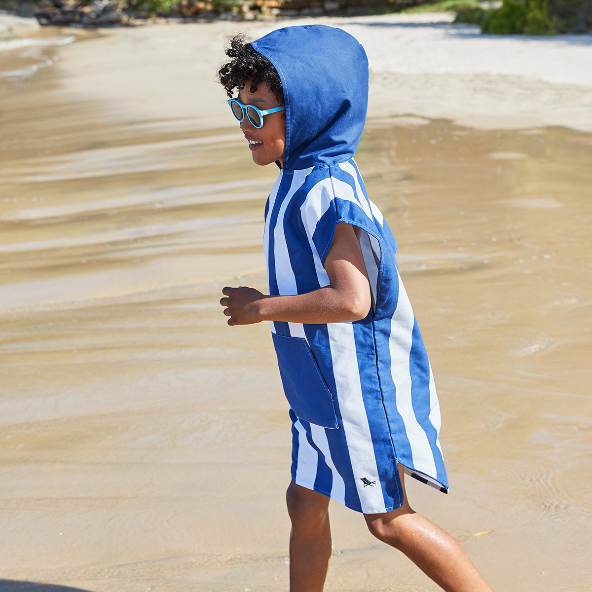 Poncho Kids Cabana Collection Whitsunday Blue