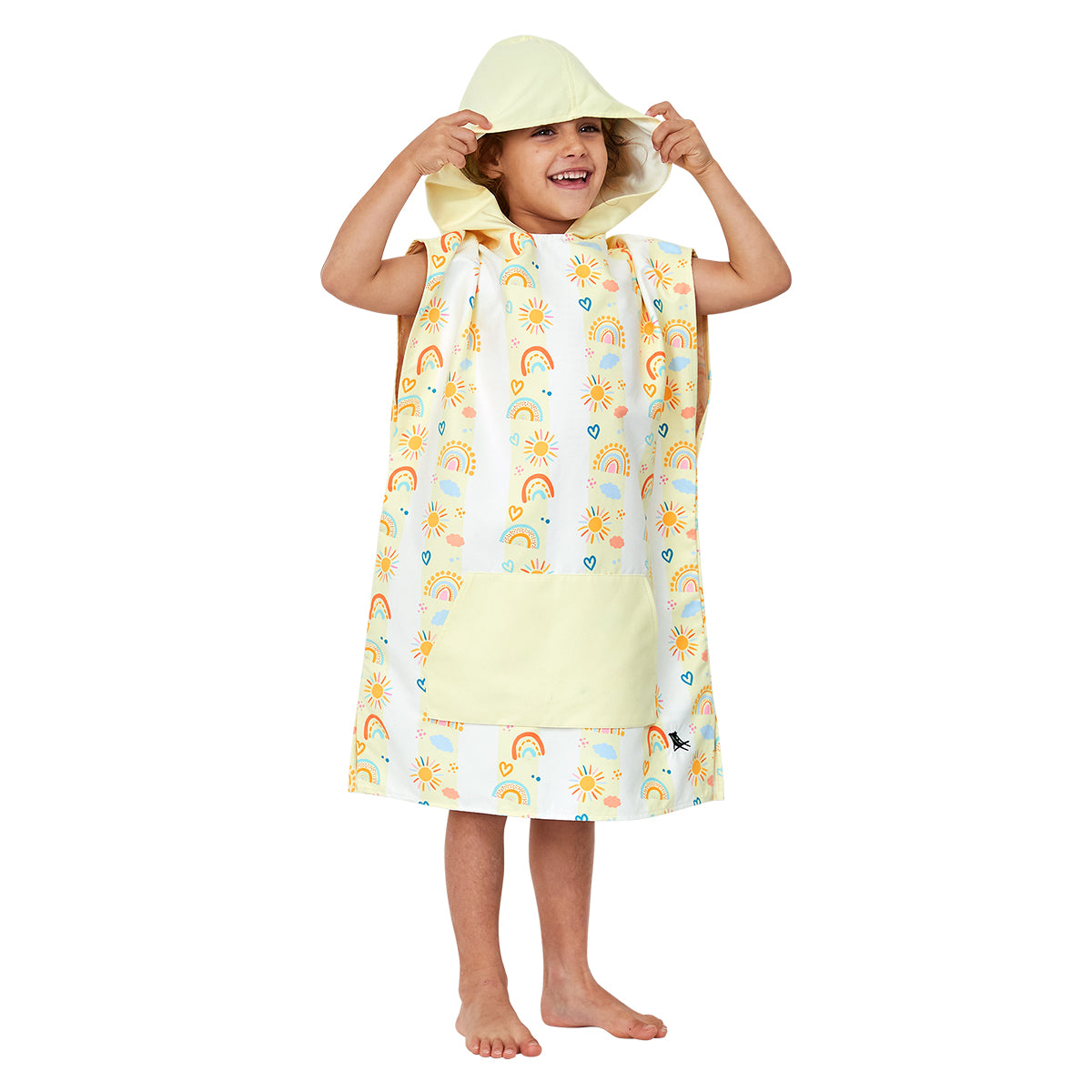 Poncho Kids Patterned Collection Rainbow Road