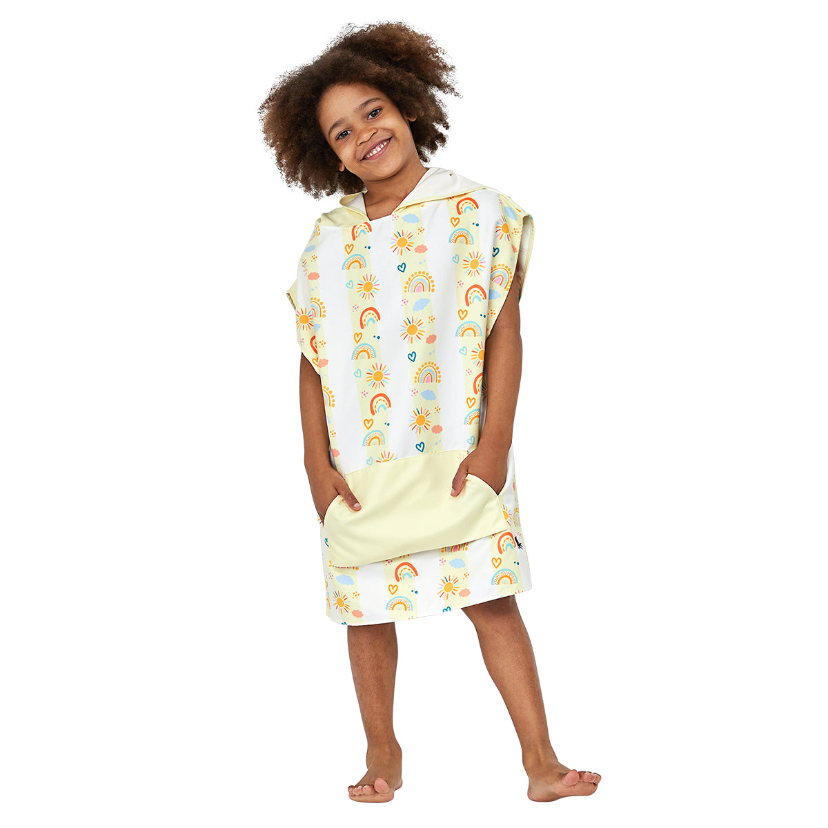 Poncho Kids Patterned Collection Rainbow Road