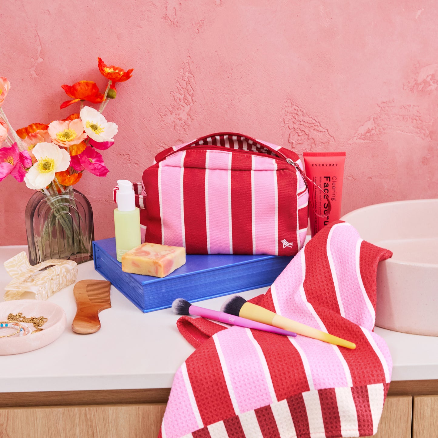 Dock & Bay Toiletry Bag Cherry Bomb 100% Recycled 100% Recycled