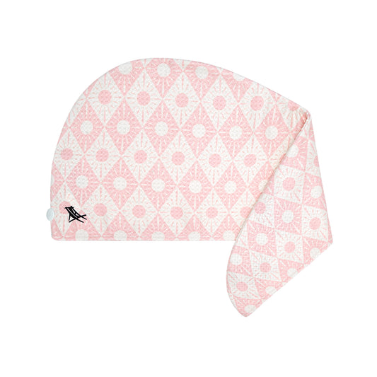 Waffle Hair Wrap Diamond Pink