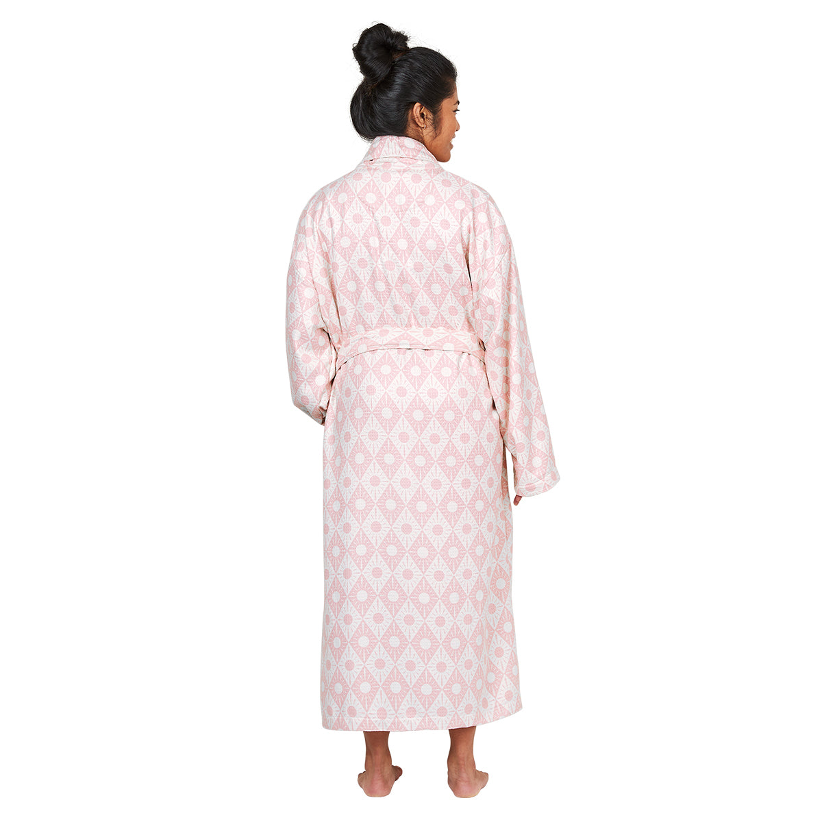 Waffle Robe M/L Diamond Pink