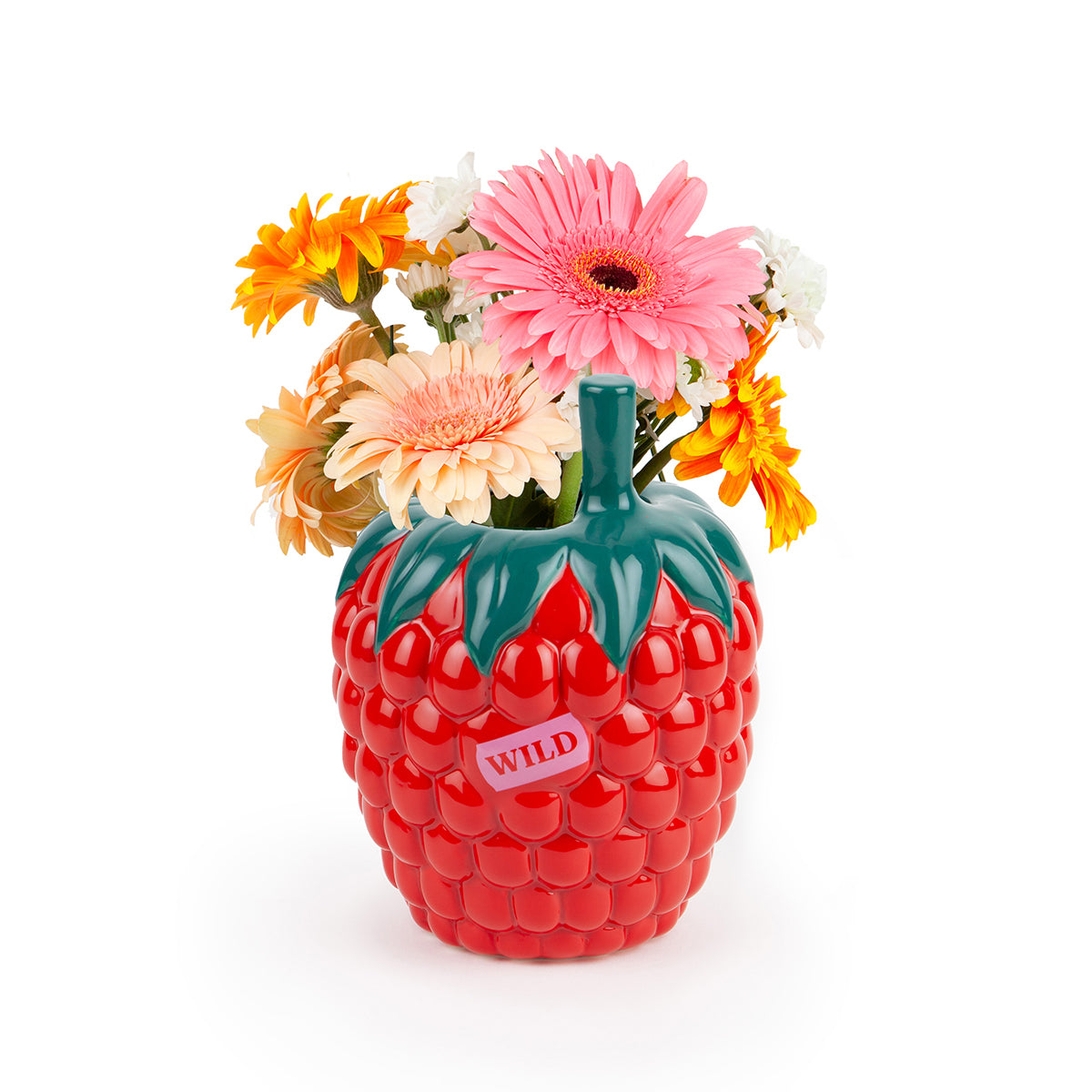 Farmers Market Vase Raspberry