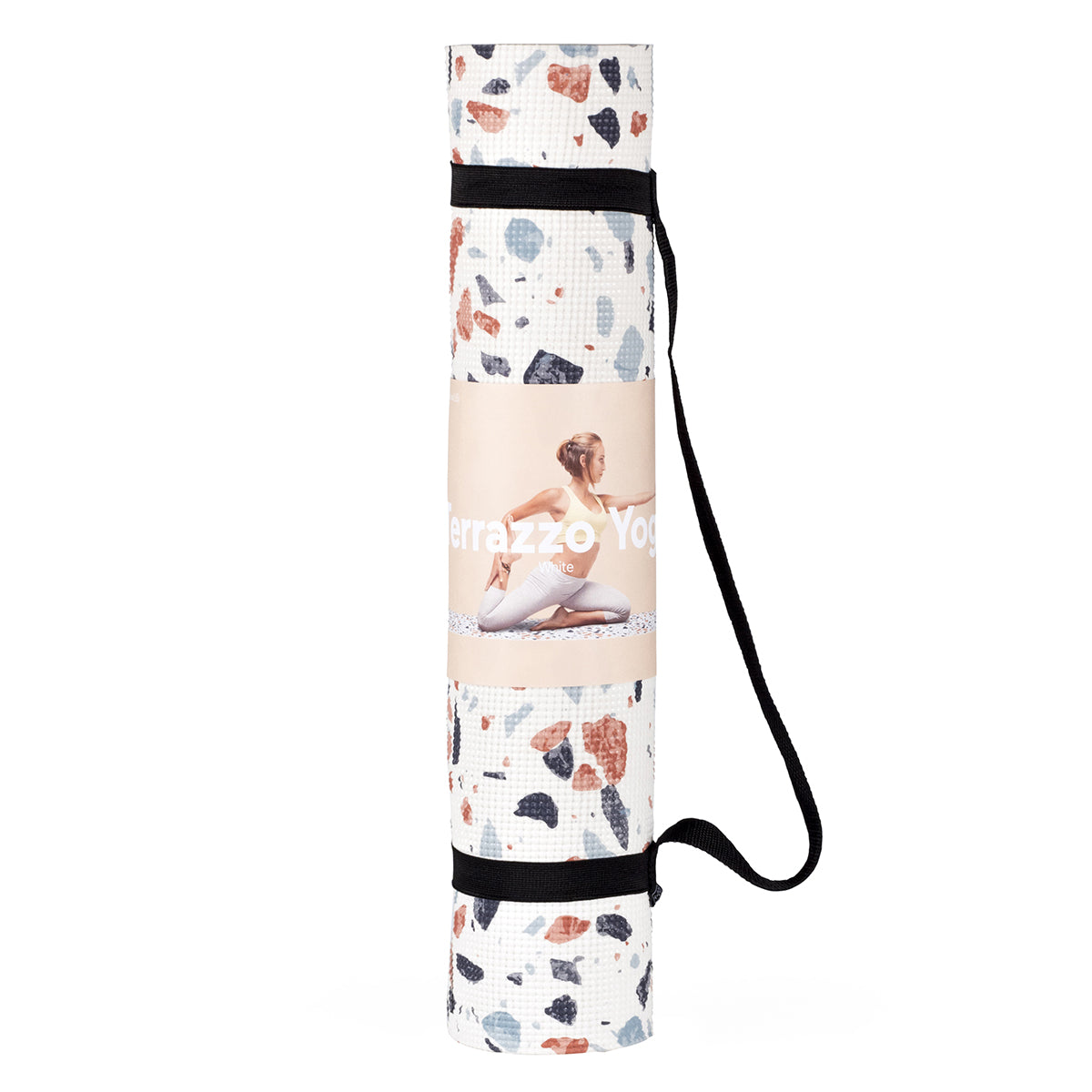 DOIY Yoga Mat Terrazzo White