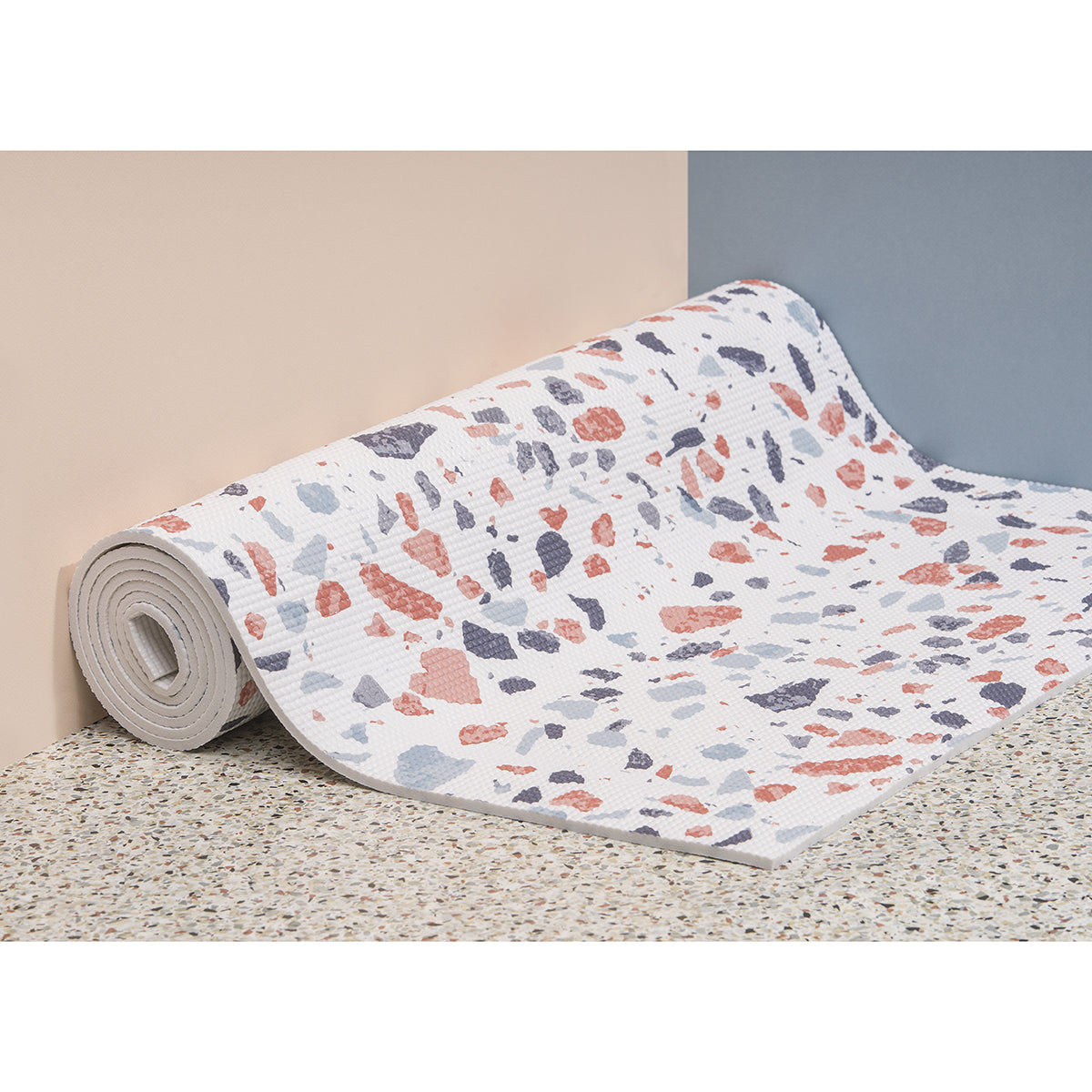 DOIY Yoga Mat Terrazzo White