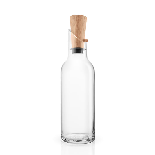 Glass Carafe with Wood Stopper