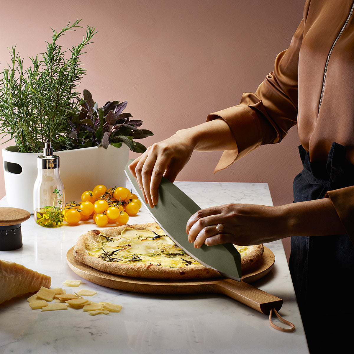 Green Tool Pizza / Herb Knife