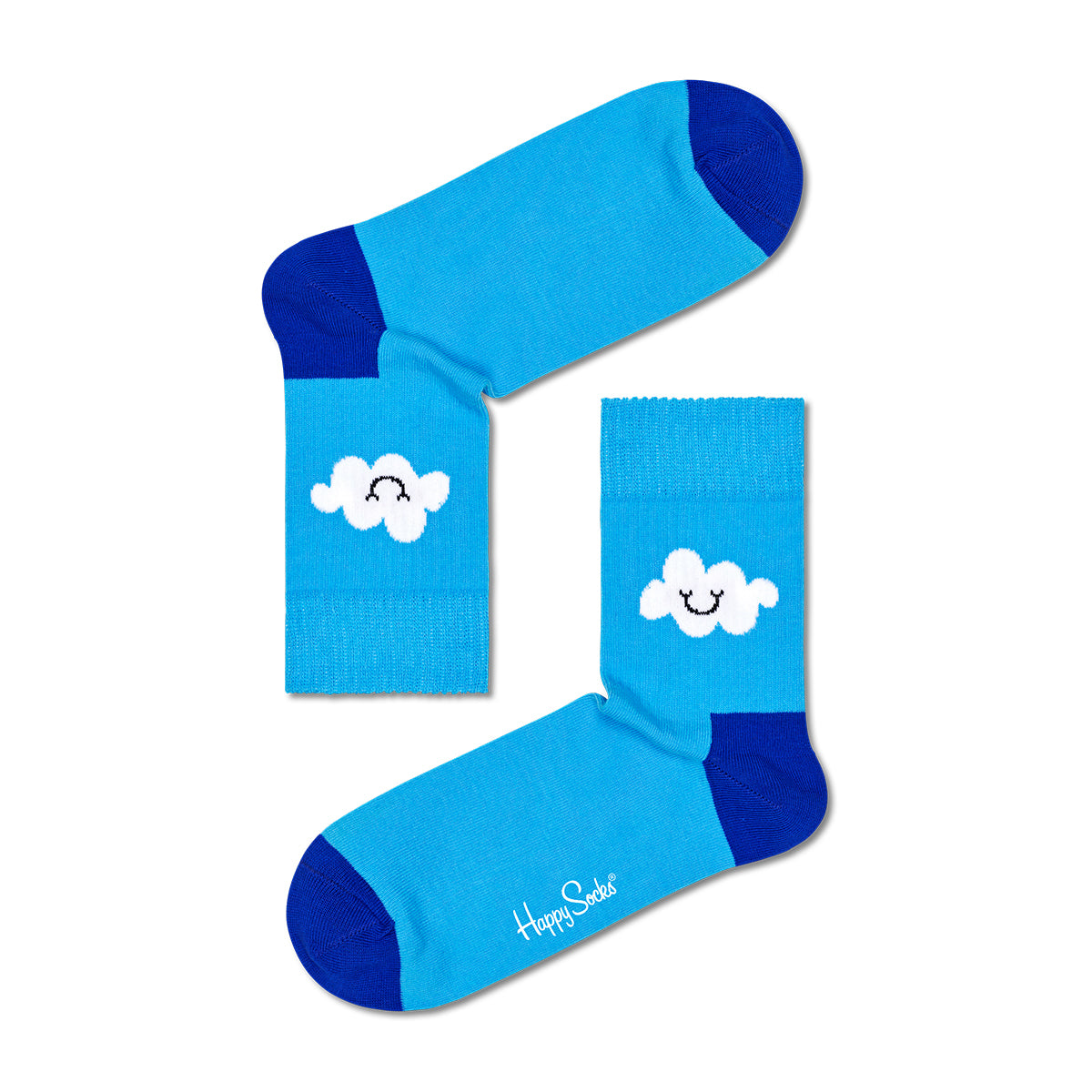 Cloudy 1/2 Crew Sock (6701)