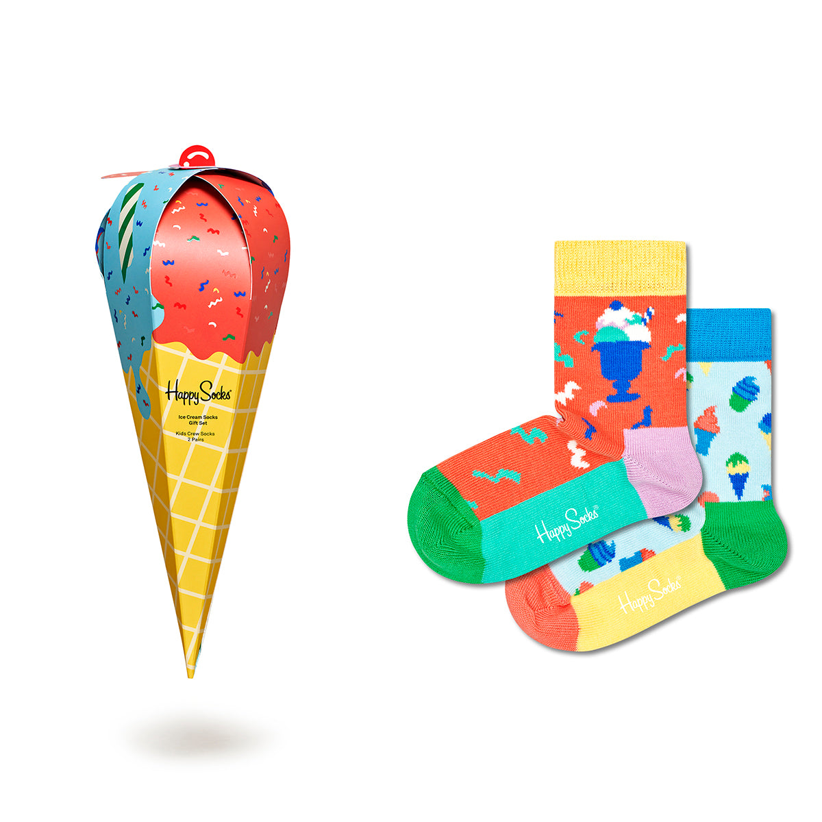 Happy Socks Gift Set Kids Ice Cream Socks Gift Set (200) 2-Pack