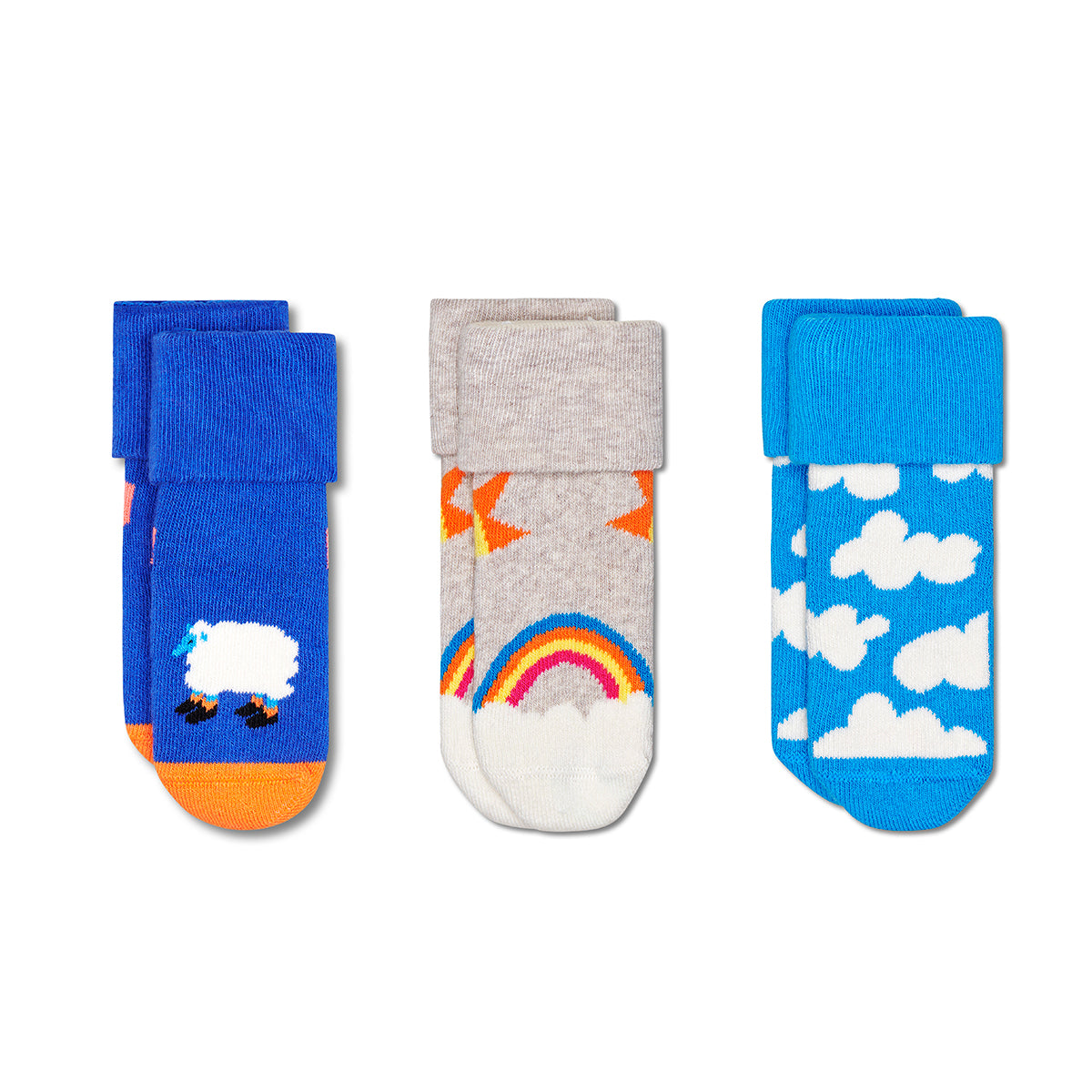 Happy Socks Gift Set Kids Terry 3-Pack Over The Clouds (6500)