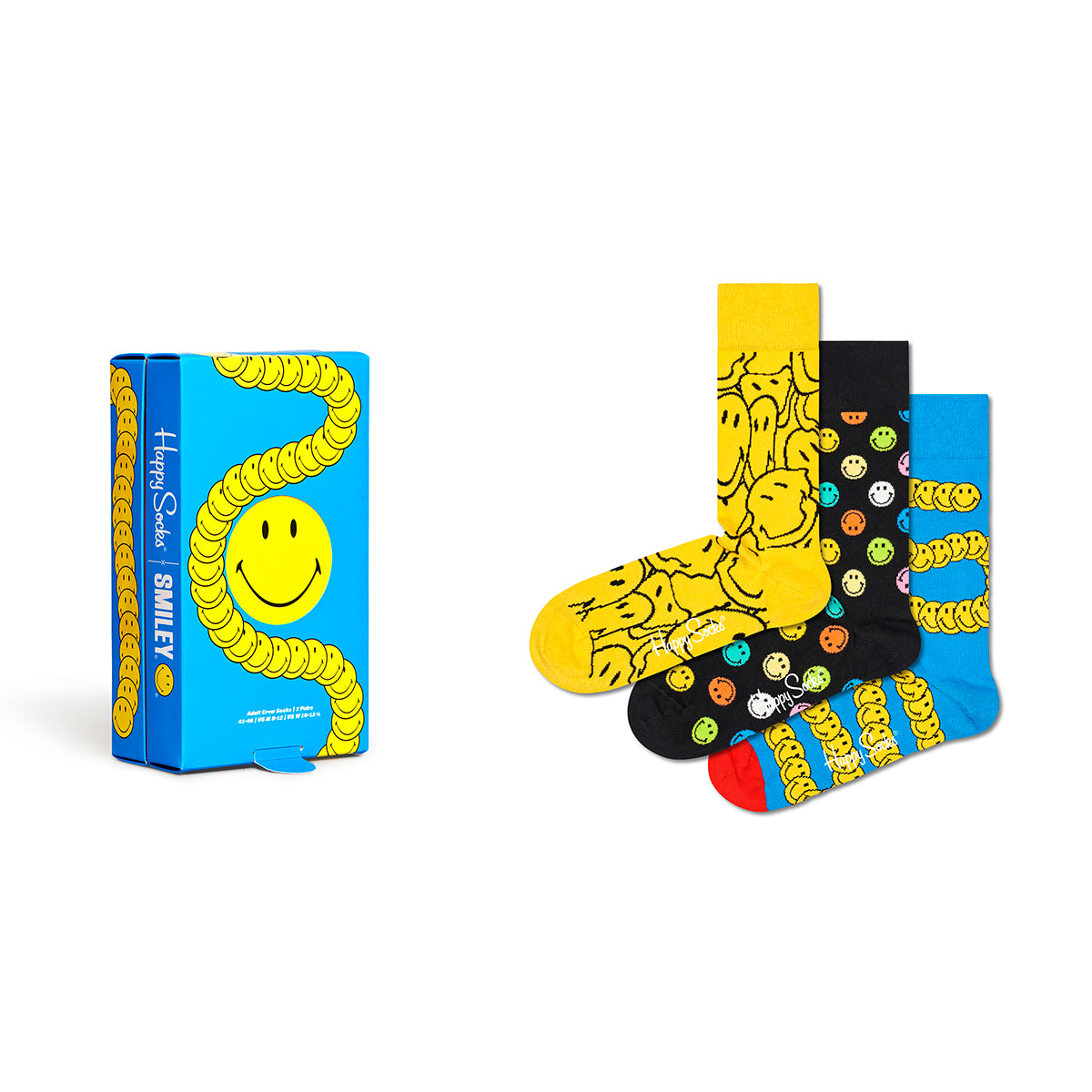 Happy Socks Smiley Gift Set (6700) 3-Pack