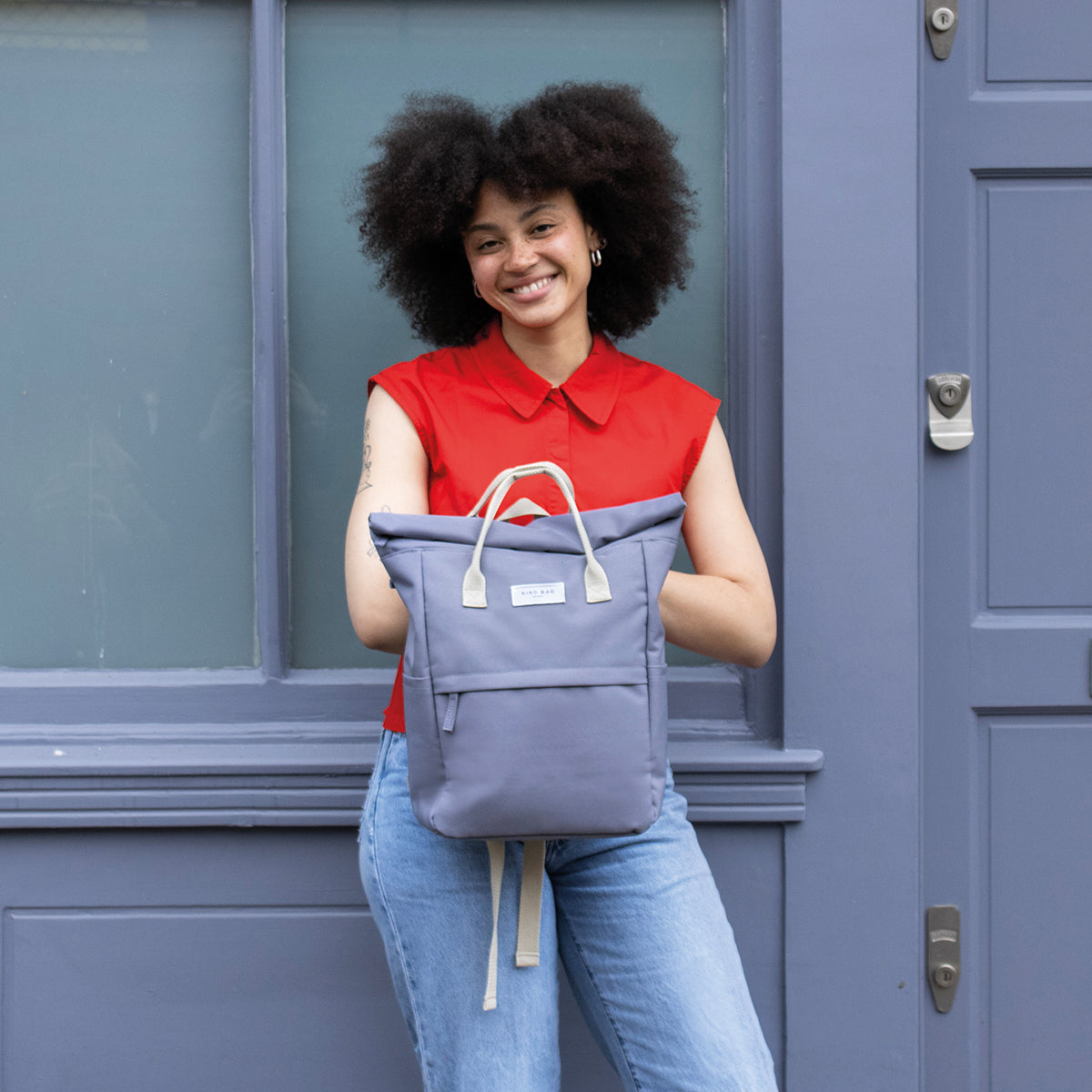 Kind Bag Backpack Medium Slate Grey