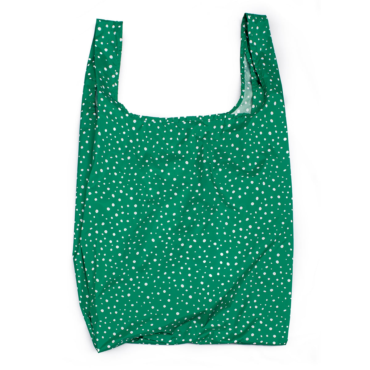 Reusable Bag Large Polka Dots Green