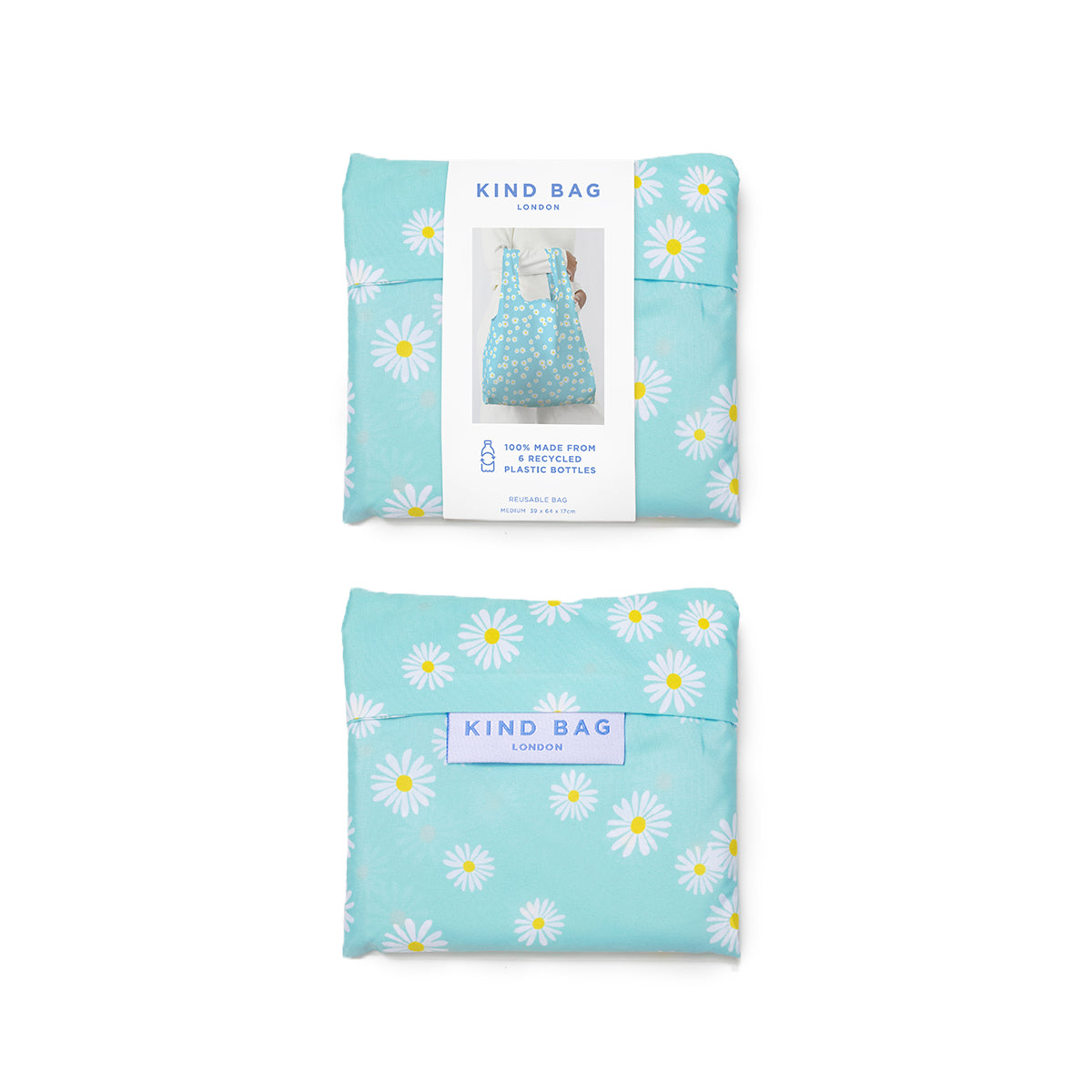 Reusable Bag Medium Daisy Blue