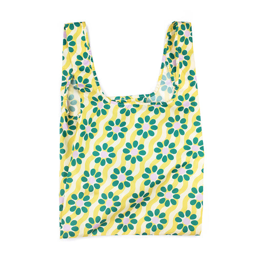 Reusable Bag Medium Wavy Daisy