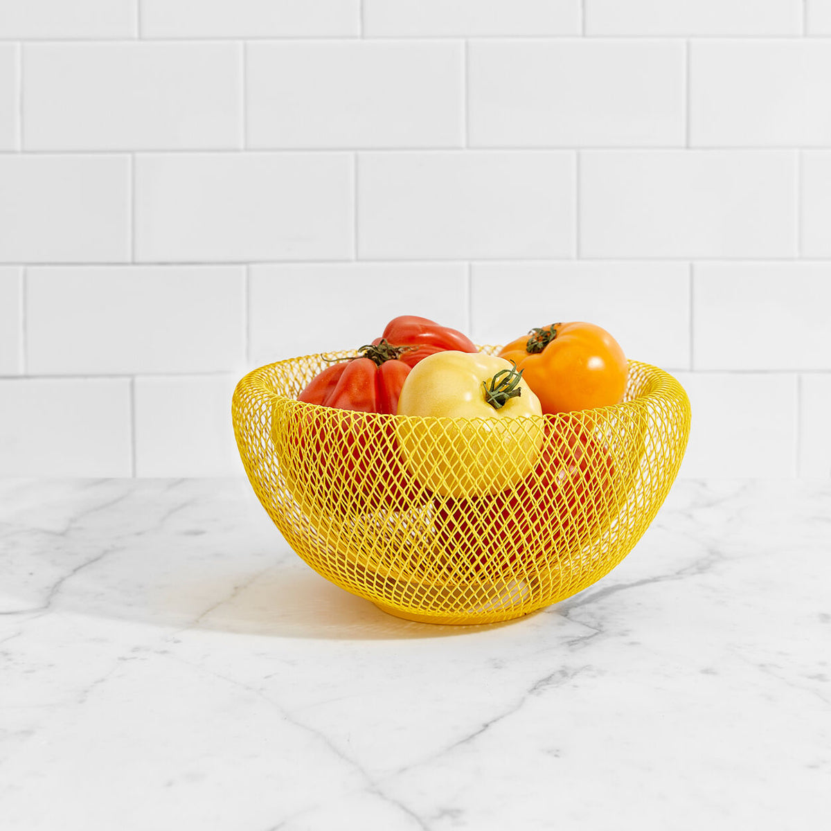 MoMA Wire Mesh Bowl Yellow