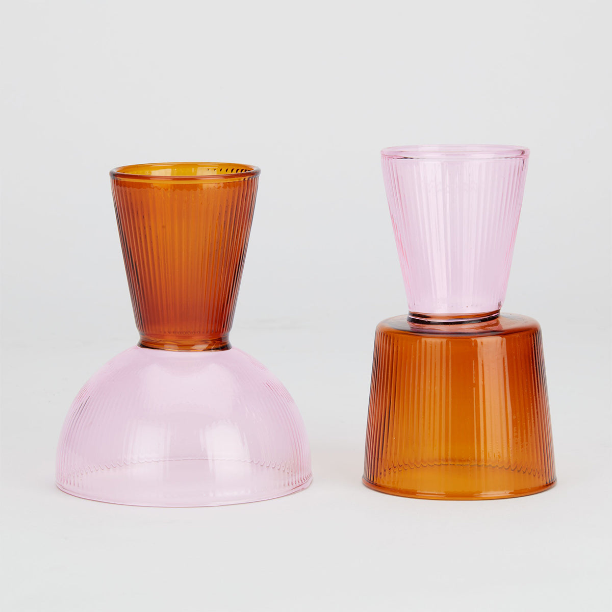 MoMA Yinka Ilori Glassware (set of 2) Fuchsia Orange