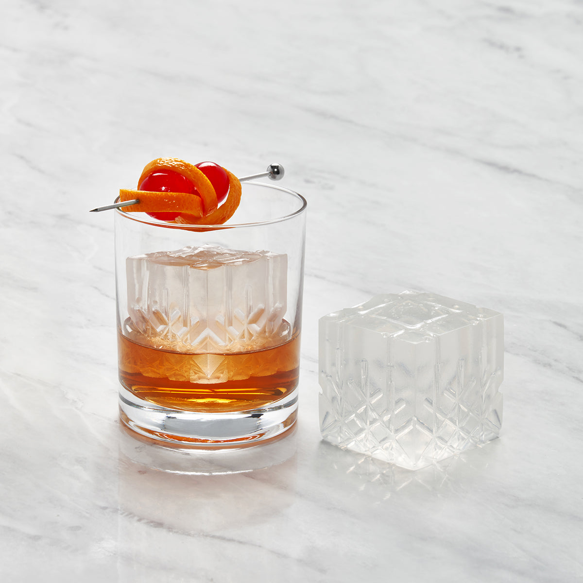 W&P Cocktail Ice Tray Crystal Charcoal