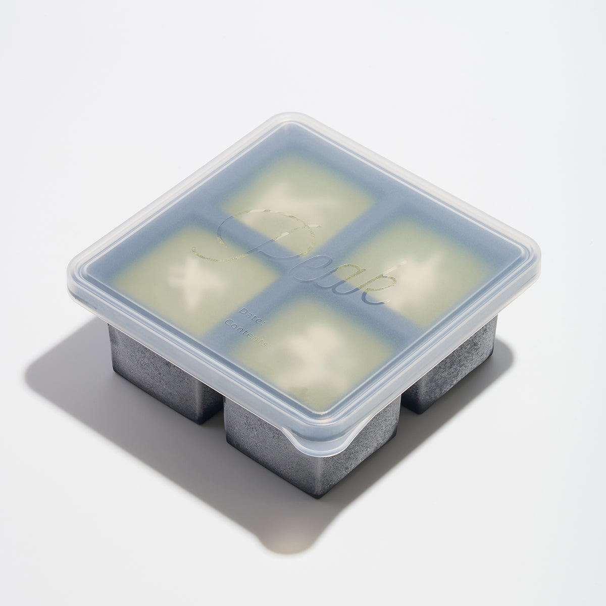 Cup Cubes Freezer Tray Four Charcoal