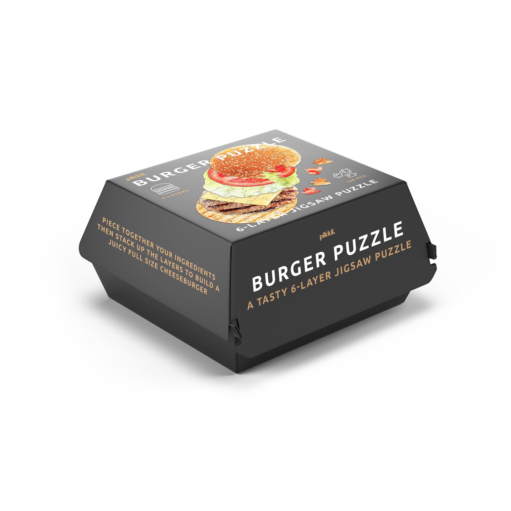 Pikkii Jigsaw Puzzle 6 Layer Burger