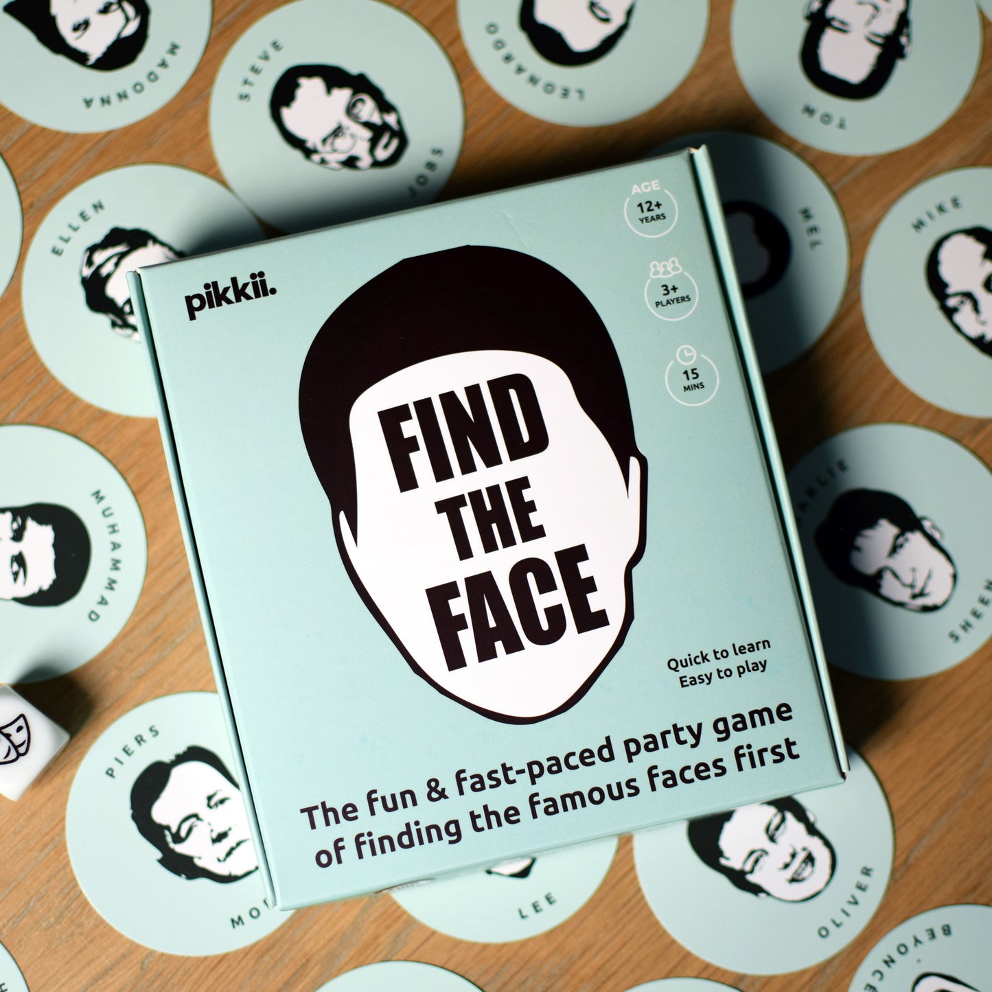 Pikkii Party Game Find The Face