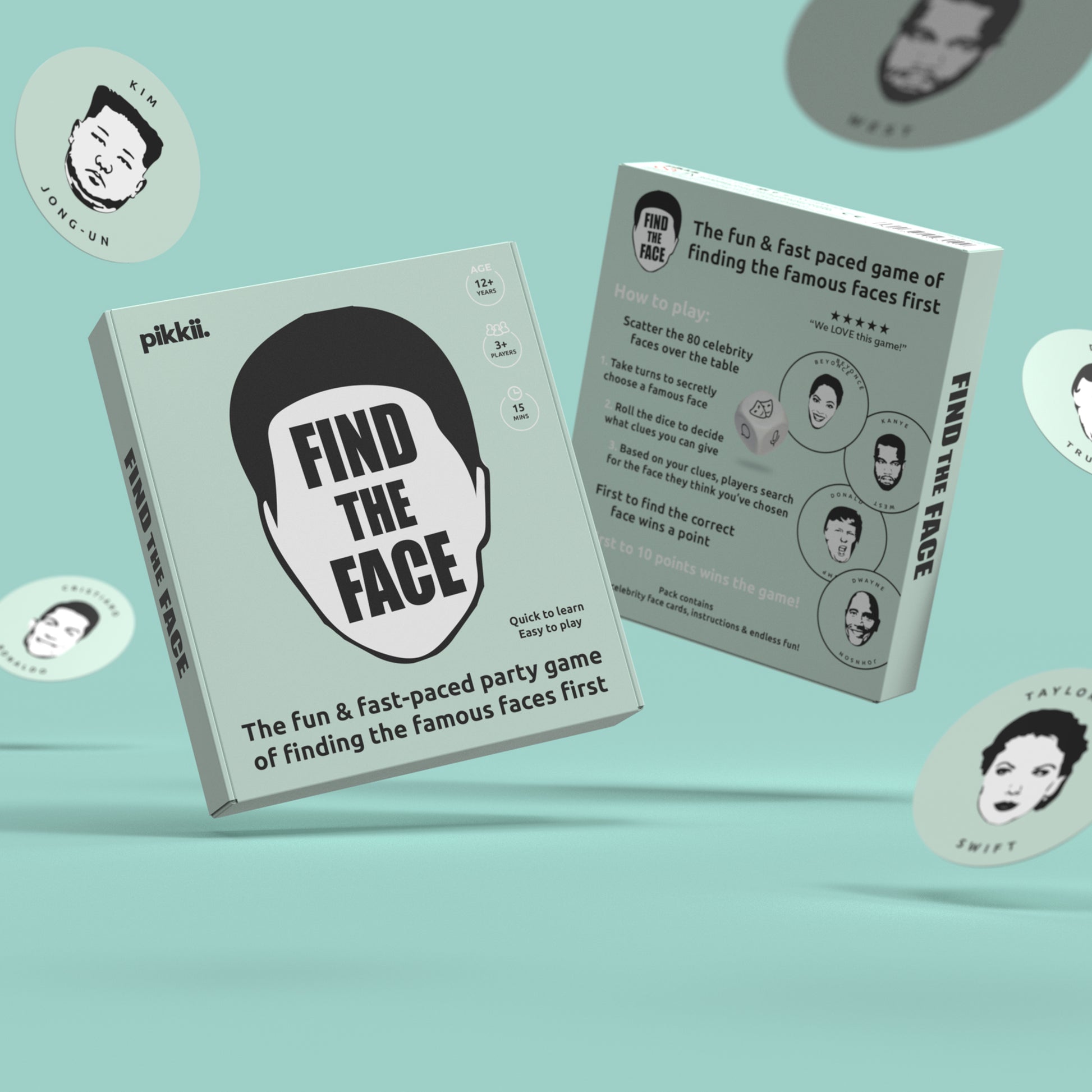 Pikkii Party Game Find The Face
