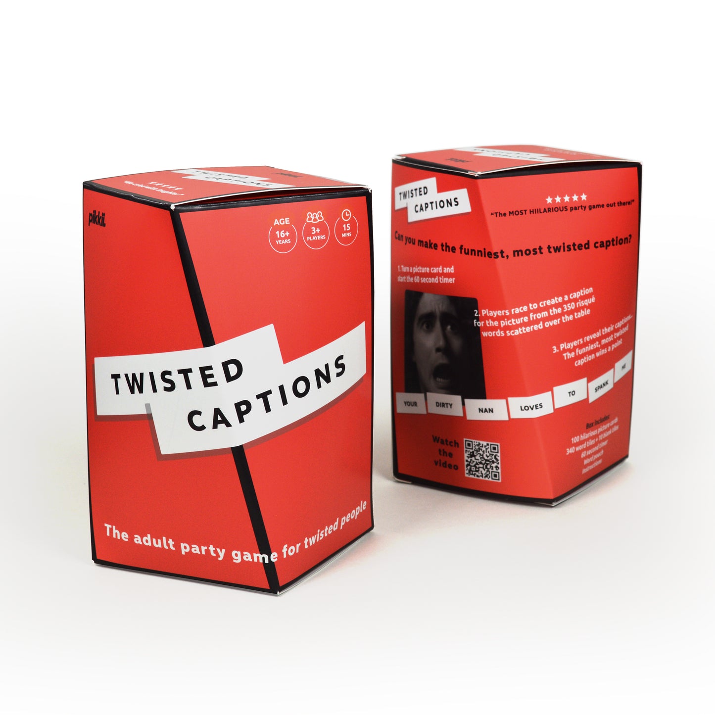 Pikkii Party Game Twisted Captions