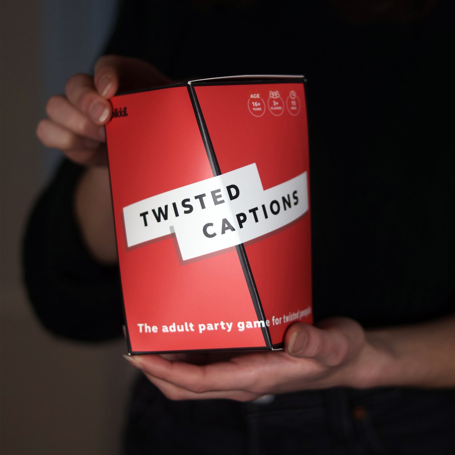 Pikkii Party Game Twisted Captions
