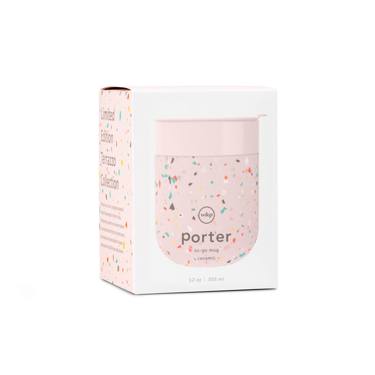 Ceramic Mug Terrazzo 355ml Blush