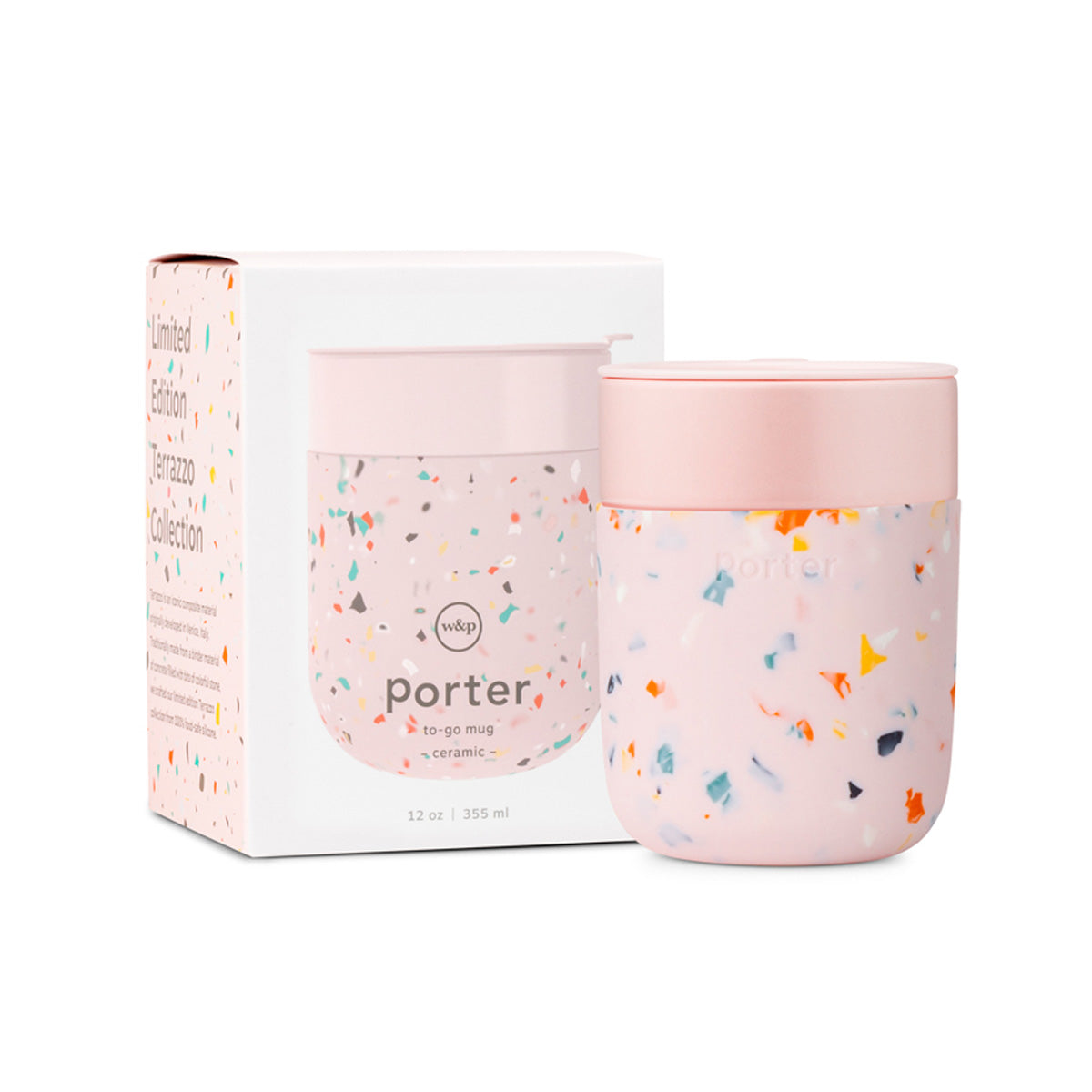 Ceramic Mug Terrazzo 355ml Blush