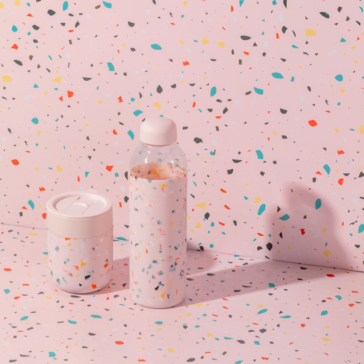 Ceramic Mug Terrazzo 355ml Blush