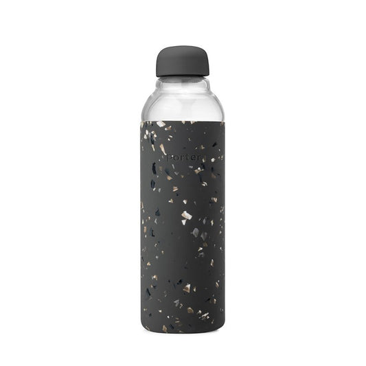 Glass Bottle Terrazzo 591ml Charcoal