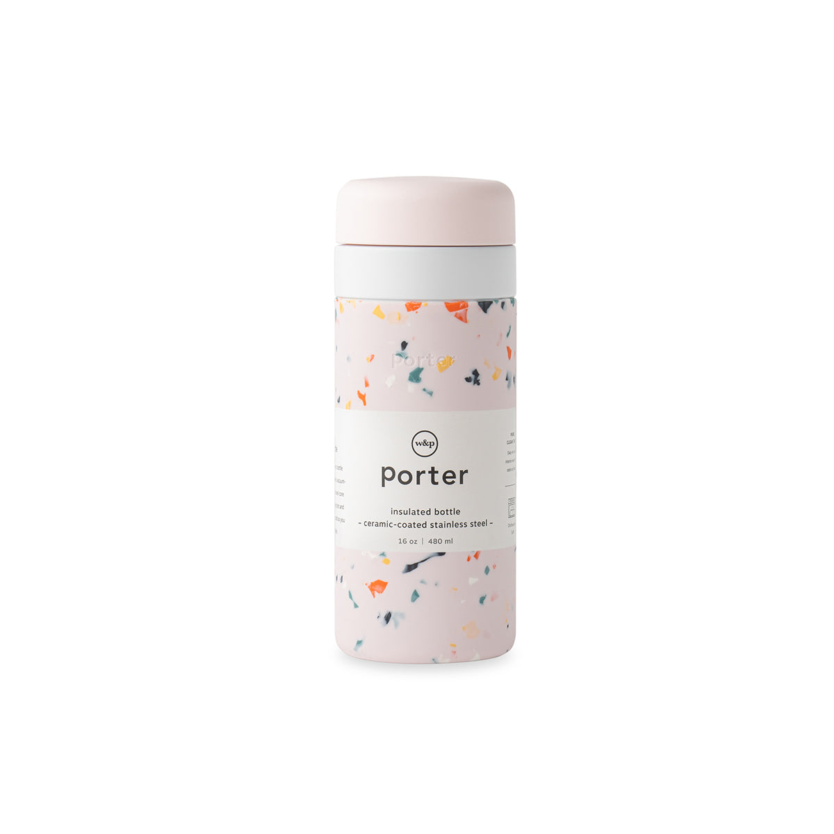 W&P Insulated Bottle Terrazzo 475ml Blush