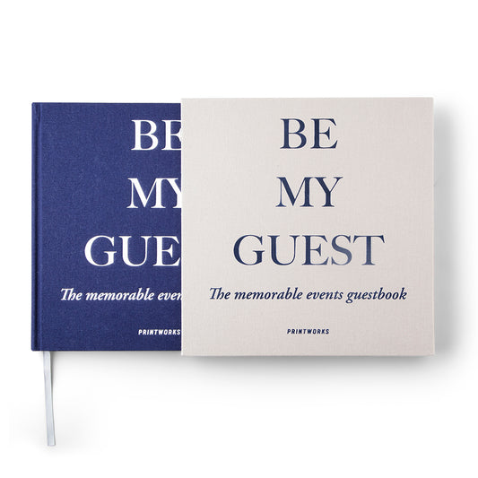 Guest Book Grey Navy