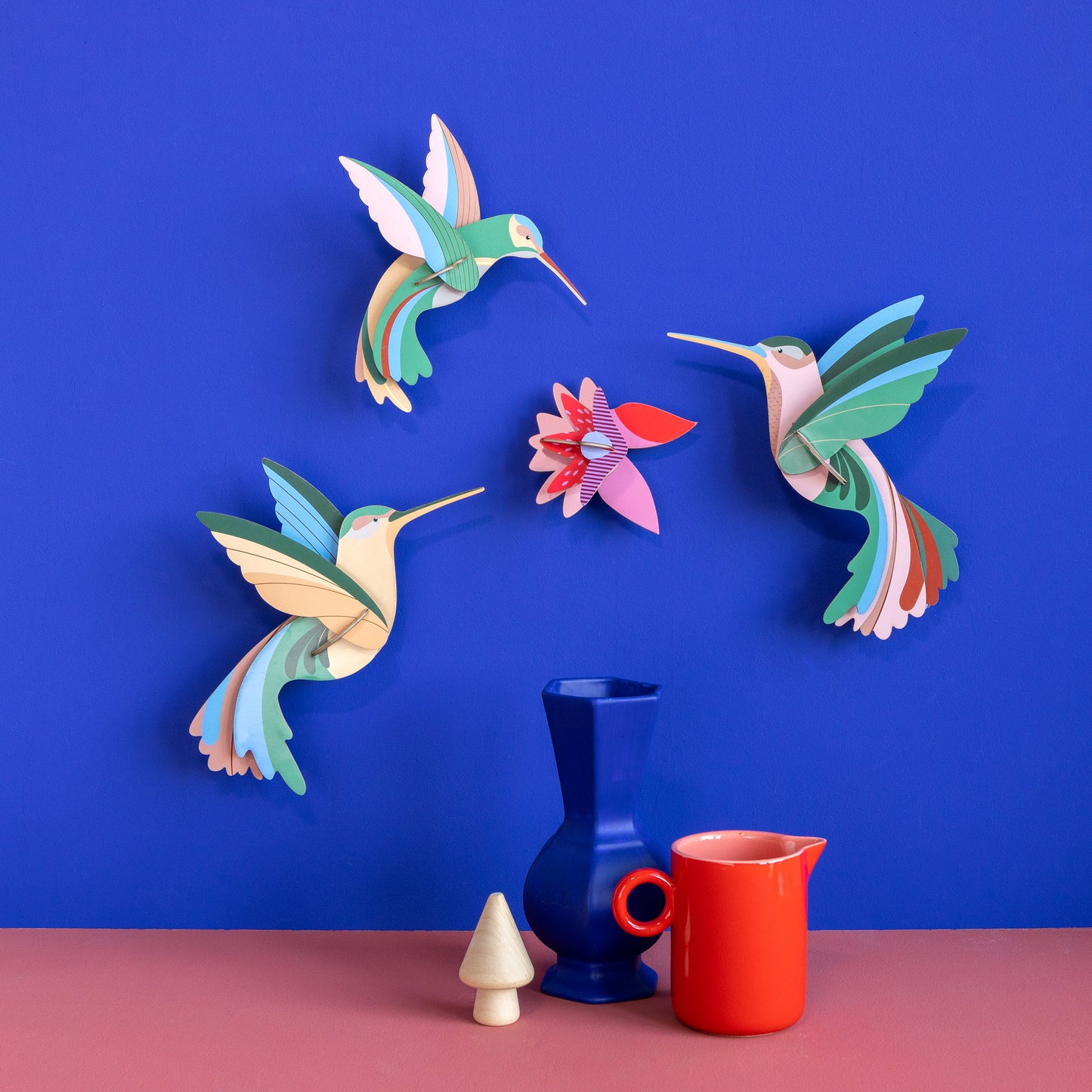 Studio Roof Wall Art (B4) Dance of Hummingbirds Set