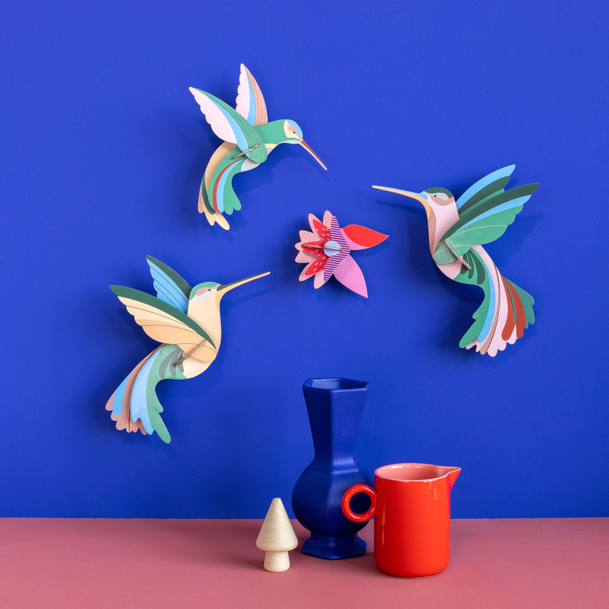 Studio Roof Wall Art (B4) Dance of Hummingbirds Set