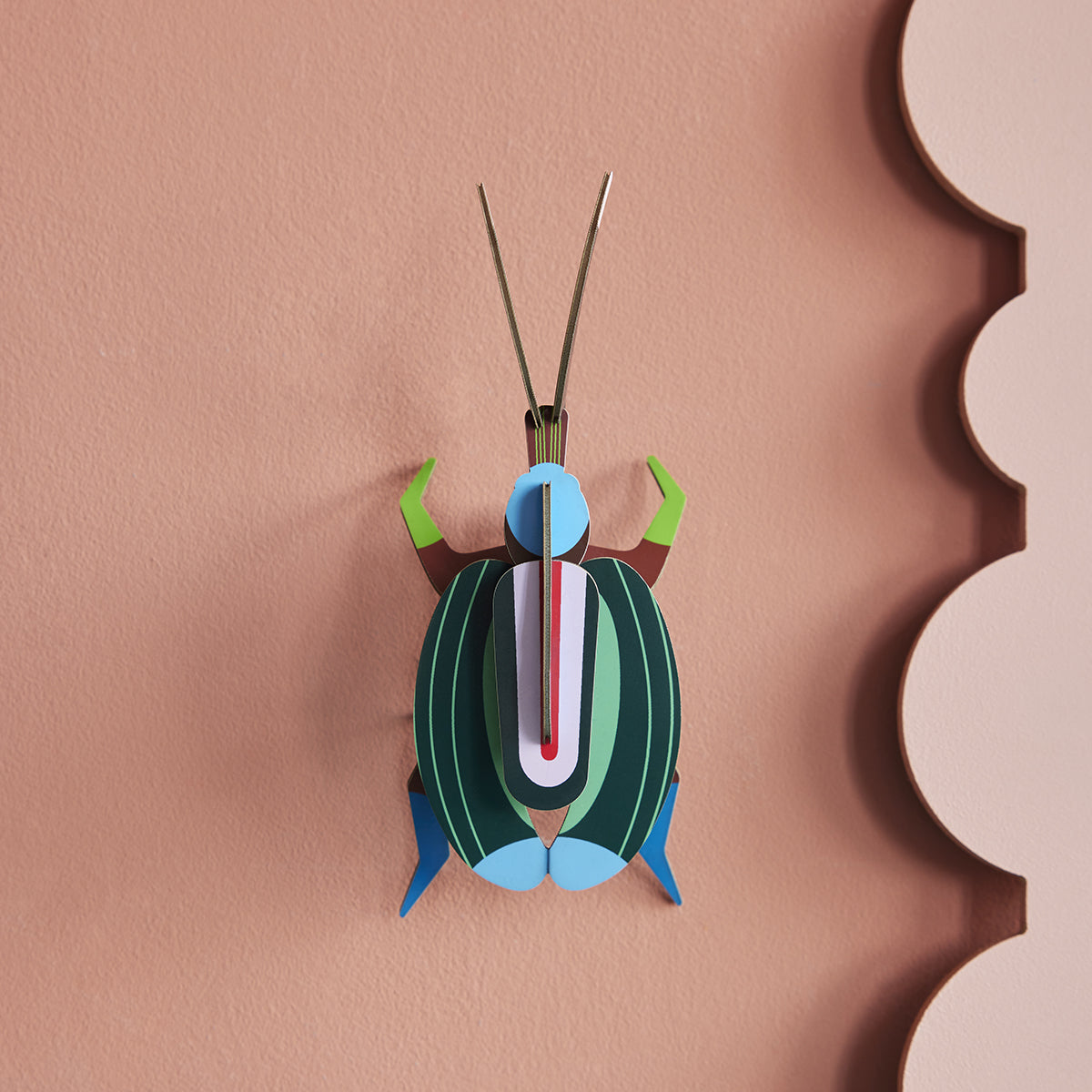 Wall Art Beetles (B7) Green Fig Beetle