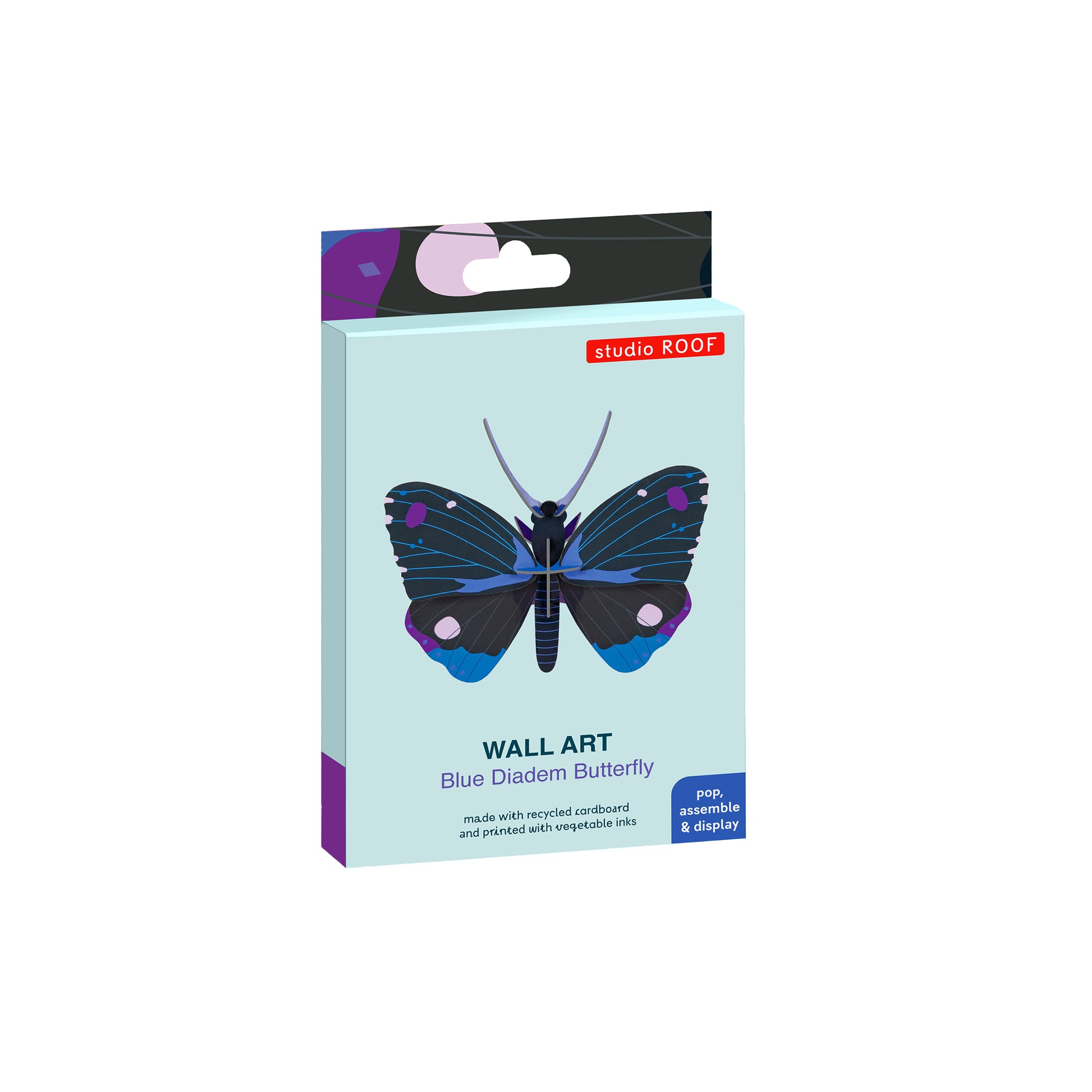Studio Roof Wall Art Butterflies (B7) Blue Diadem